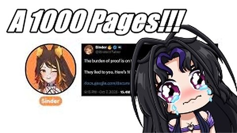 Goddess Reacts: Sinder is Back And With The MOAB of Google Doc