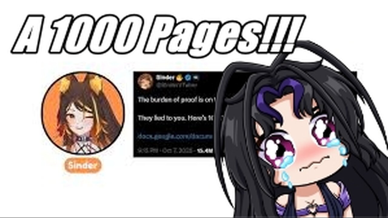 Goddess Reacts: Sinder is Back And With The MOAB of Google Doc