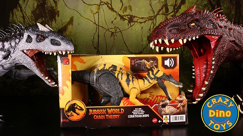 Jurassic World Chaos Theory Wild Roar Ceratosuchops Unboxed 2025 T-Rex Dinosaur Battles @target