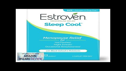 Estroven Sleep Cool for Menopause Relief 30 Ct Sleep Support Supplement Review