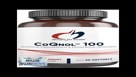 Designs for Health CoQnol 100mg CoQ10 Ubiquinol with Superior Bioavailability + Review