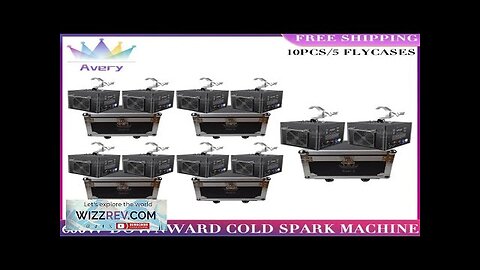 No Tax 5Flycases 10PcsElectronic 600W Cold Spark Machine Professional Equipment With Remote Review