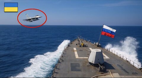 Ukrainian Fighter Jet Flies TOO CLOSE to Russian Navy Destroyer – BIG MISTAKE