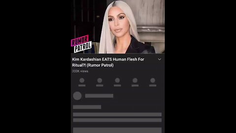 Does Kim Kardashian really eat human flesh for satanic rituals?!"