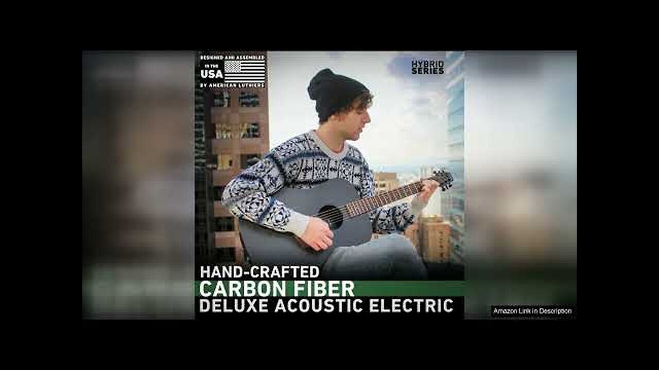 KLOS Full Size Deluxe Guitar, Durable Carbon Fiber Acoustic Electric Guitar - Review