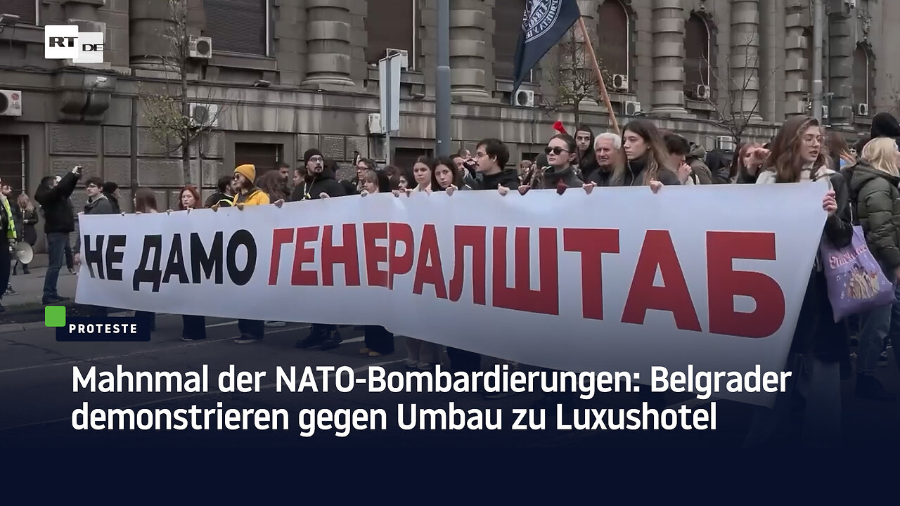 Mahnmal der NATO-Bombardierungen: Belgrader demonstrieren gegen Umbau zu Luxushotel