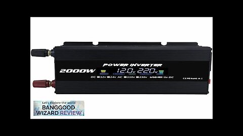 2000W Modified Sine Wave Inverter Reliable Power for RVs and Boats Review