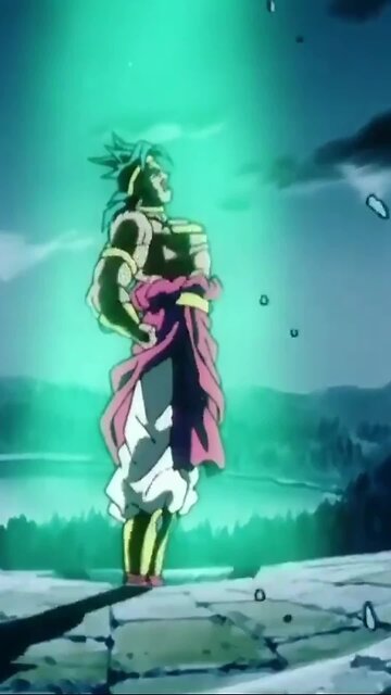 Broly raiz se transformando no lendario super sayajin. #dragonball #dragonballz #fyp #foryou