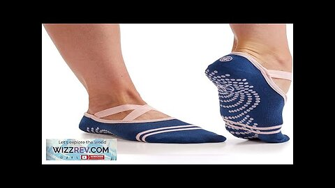 Gaiam Yoga Barre Socks Non Slip Sticky Toe Grip Accessories Review