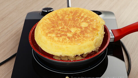 Mix 2 eggs with cornstarch and I don’t eat bread for breakfast anymore! Snack ready in minutes