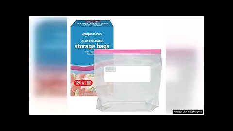 Amazon Basics Quart Food Storage Bags Stand & Fill 150 Review