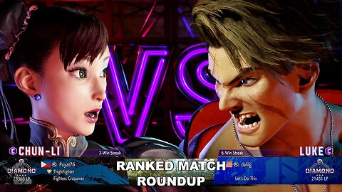 Kuya Kalbo SF6 Ranked Match Roundup. Chun Li 4 star Diamond Rank [Hori Fight Stick]