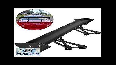 VEVOR 43.3inch Universal GT Wing Spoiler Lightweight Aluminum Single Deck JG137-2 Adjustable Review