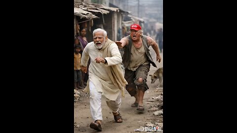 Pm modi chased by donald trump