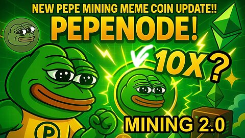 New Pepe Node Meme Coin is Mining 2.0 ⚒️ Next Hyped Early Access Crypto
