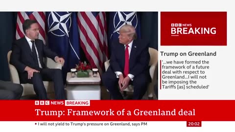 Donald Trump drops threat of tariffs over Greenland after Nato talks in Davos | BBC News