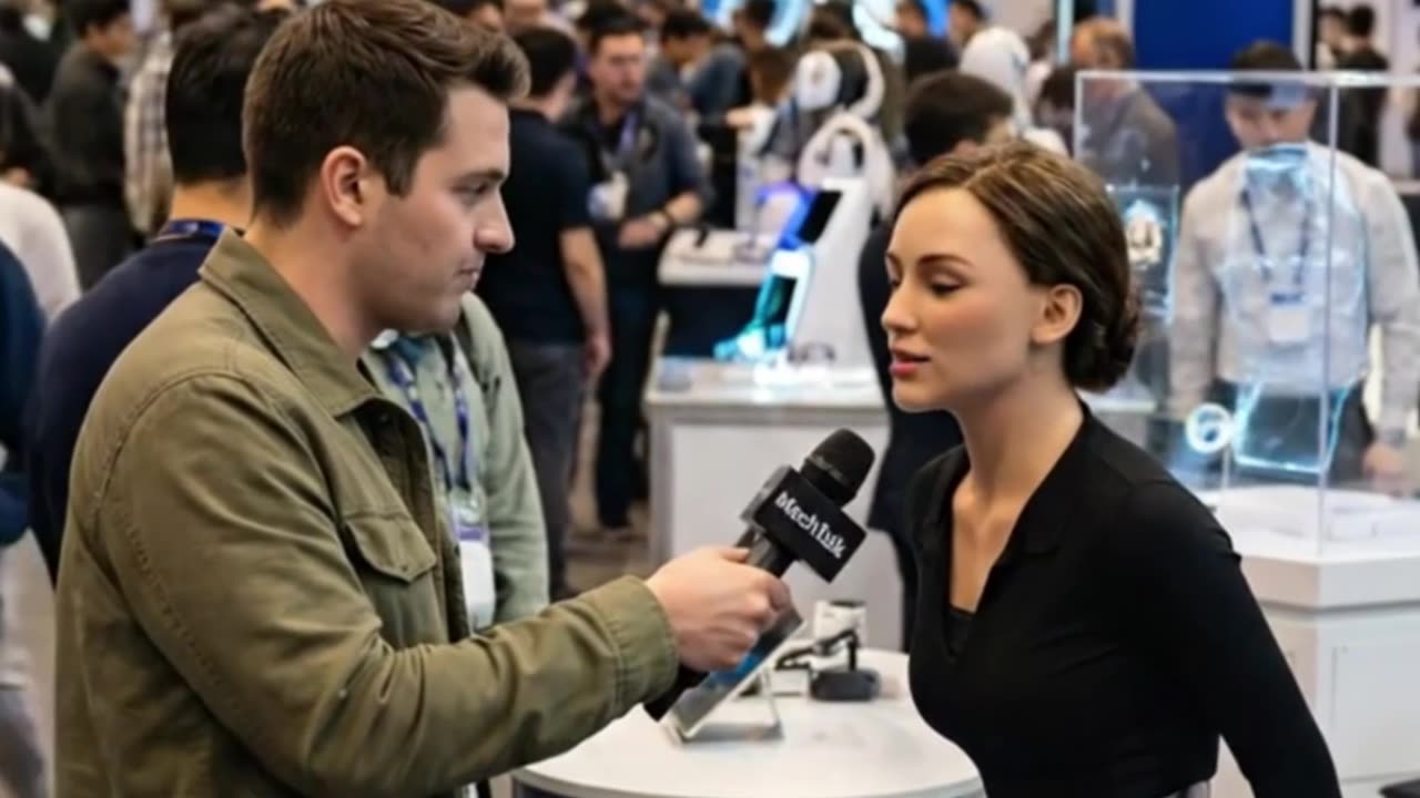 A Real Conversation Amid the Expo Crowd