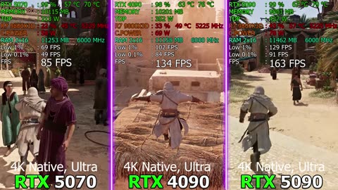 RTX 5070 + DLSS 4 vs RTX 4090 + DLSS 3 vs RTX 5090 - Test in 10 Games | Multi Frame-Gen