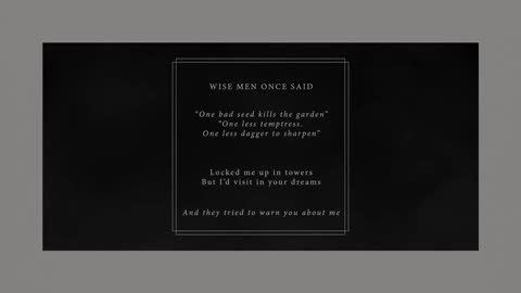 Taylor Swift - The Albatross (Official Lyric Video)