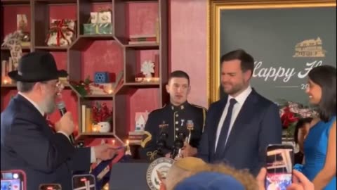 👿👺 JD Vance held a Hanukkah party in Washington, D.C. | Just another Antichrist celebration
