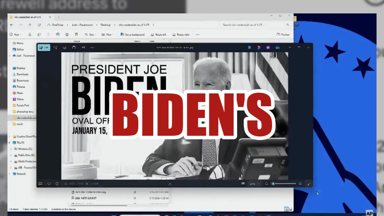 Fact Check: Clip Does NOT Prove Biden's Farewell Address Was Prerecorded