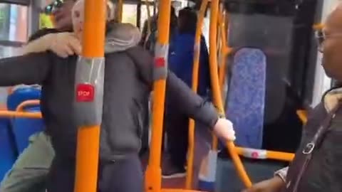 UK: Elderly man forcefully removed from bus by another White dude after 'offending' foreigners..