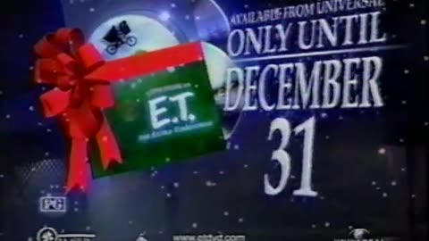 December 19, 2002 - Only 12 Days Left to Buy the 'E.T.' DVD