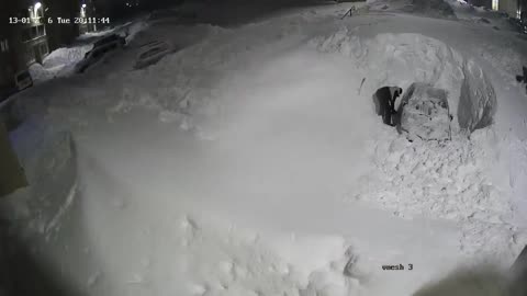 Time-lapse of the insane snow that fell in Kamchatka, Russia.