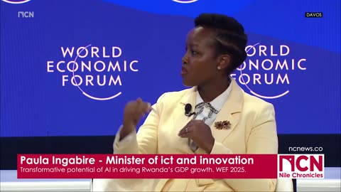 Paula Ingabire - Transformative potential of AI in driving Rwanda’s GDP growth. WEF 2025