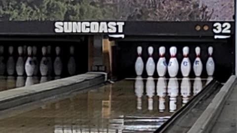 Bowling at Suncoast Hotel & Casino in Las Vegas, NV, 10/1/25, score; 219