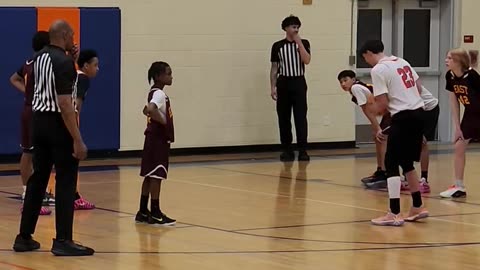 My son number 23 basketball free throw