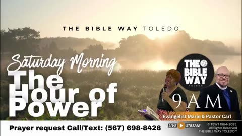 Early Saturday Prayer @ 9 AM - Oct. 25, 2025