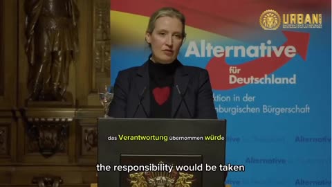 German AfD leader Alice Weidel has a message.