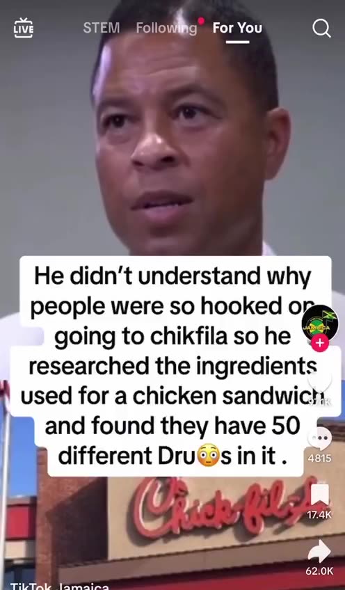 Over 50 chemicals in Chick-Fil-A chicken sandwich. Over 40 of the 50 man-made chemicals