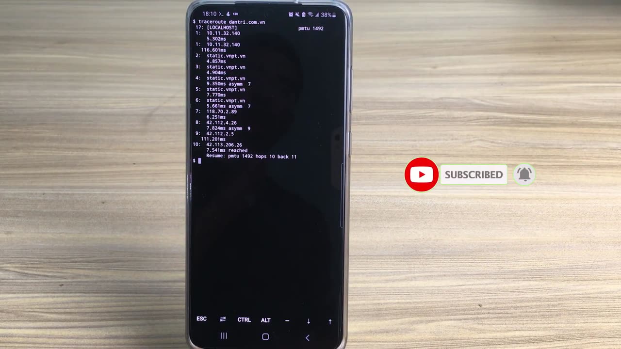 CMD PING , TRACEROUTE from your Phone