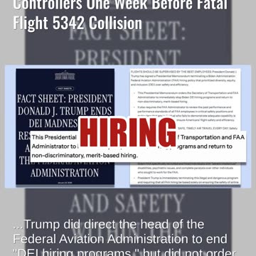 Fact Check: Trump Administration Did NOT Fire 3,000 Air Traffic Controllers One Week Before Crash