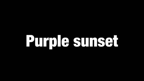 Purple sunset