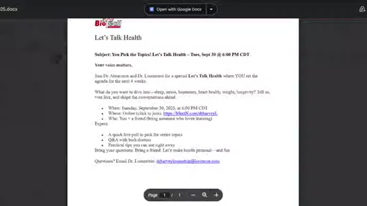 Let's Talk Health