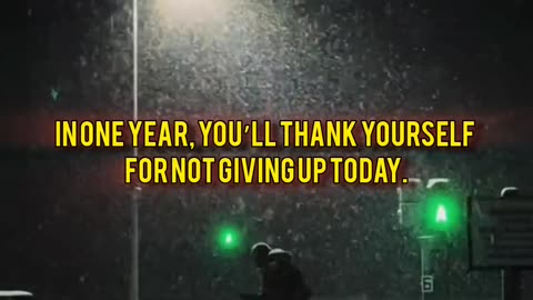 Endure now. Shine later