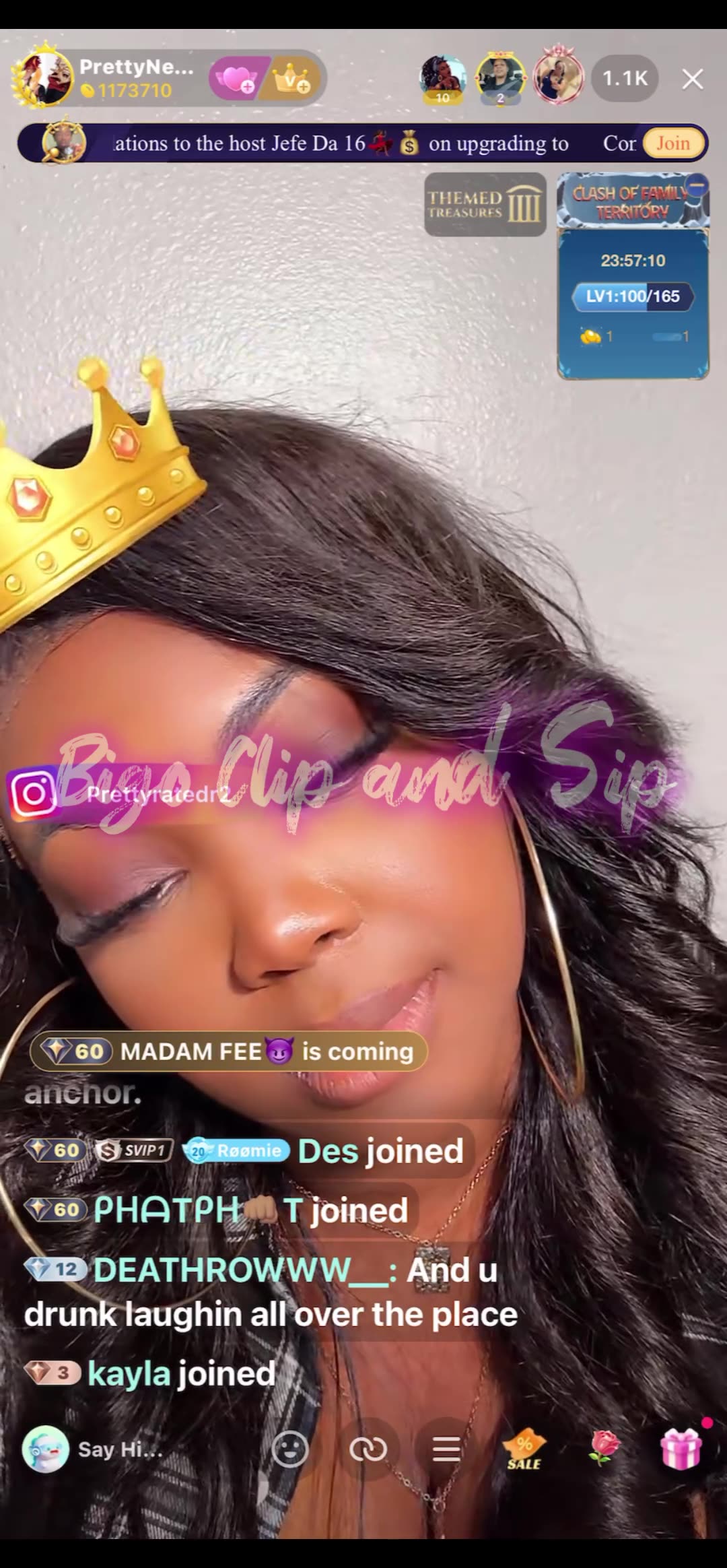 PND listens to Bubblys live then lines Finesse 10/28/25 #bigoclipandsip