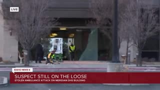 Terror Attack in Idaho: Stolen Ambulance Loaded with Gas Cans Crashes into DHS Building