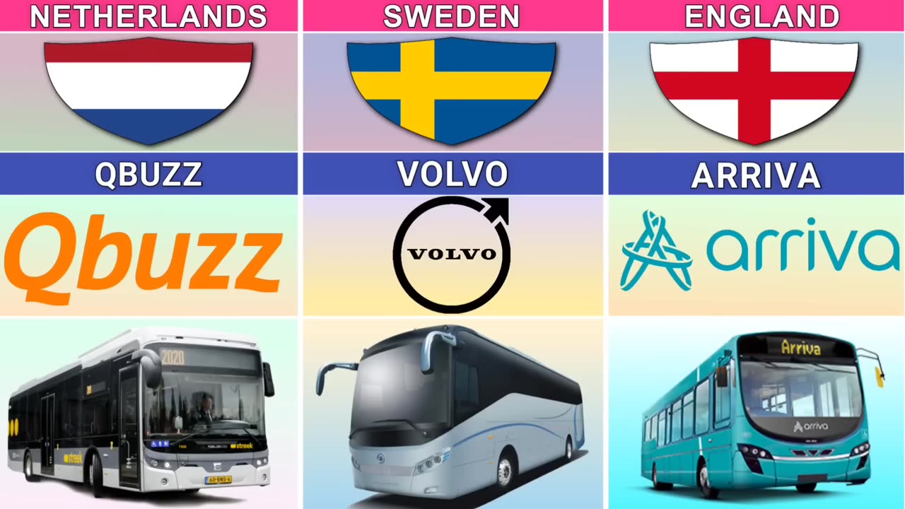 Bus From Different Countries