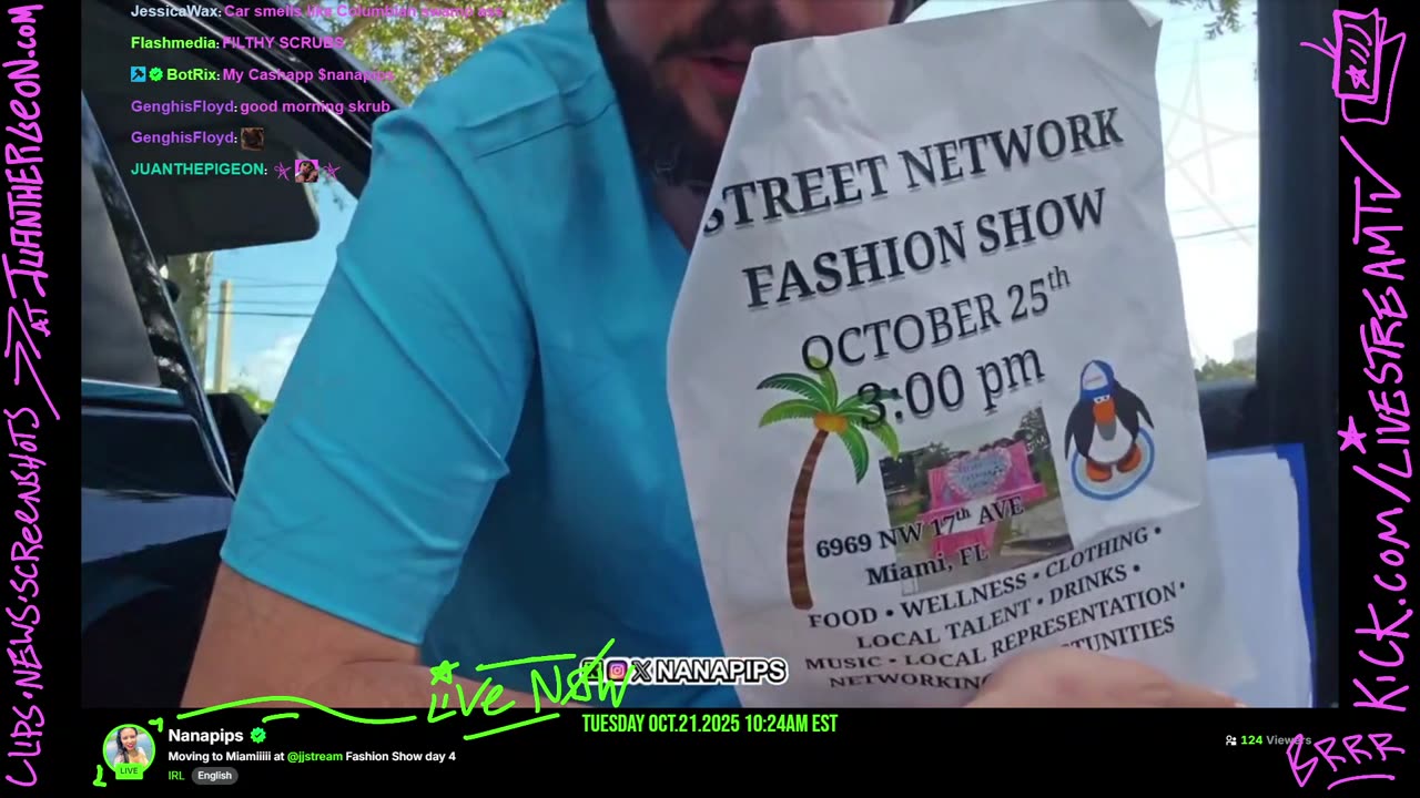 SCRUBS RECOGNIZE JUANTHEPIGEON ON LIVESTREAM