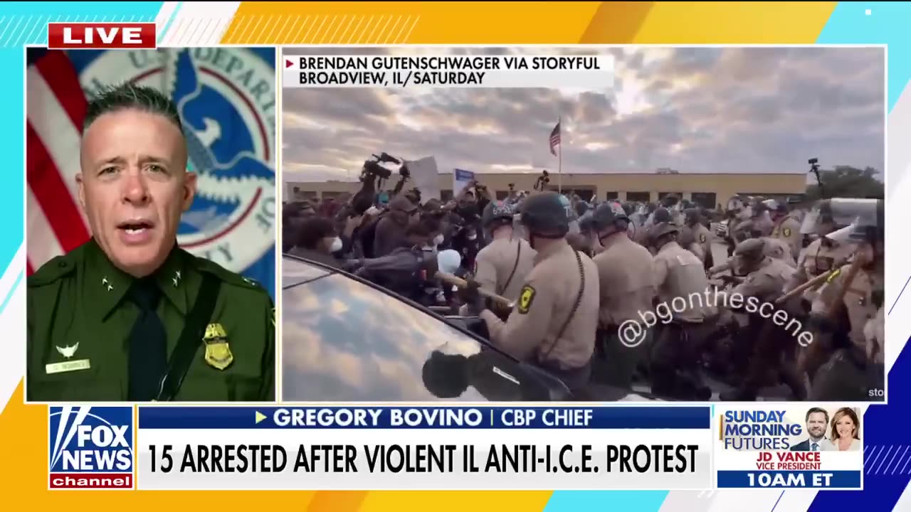 WATCH: Violent anti-ICE riots near Chicago lead to 15 arrests