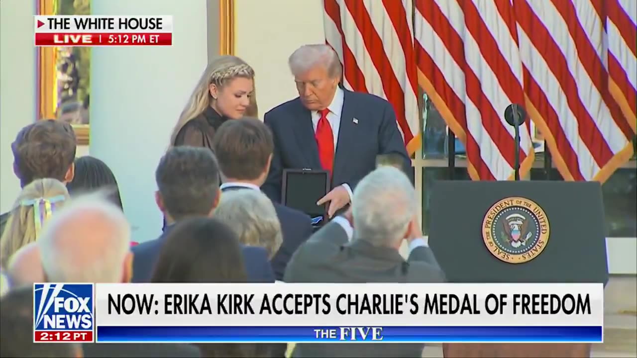 President Trump Posthumously Awards Charlie Kirk With The Presidential Medal Of Freedom