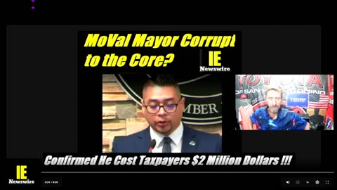 CORRUPT IE MAYOR COSTS CITY $2 MILLION DOLLARS! Pelosi hanging it up!