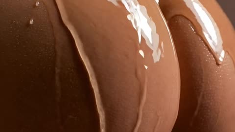 Juicy Wet Tanned Booty Macro 🍑🌊 Pure Erotic Drip