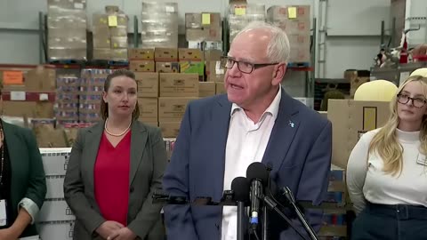 Gov. Tim Walz announces $4M for Minnesota food shelves amid threat to SNAP benefits - October 27, 2025