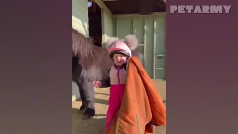 This Baby and Horse Duo Will Melt Your Heart! 🐴❤️👶