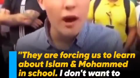 🇬🇧 Listen to this British child: “They’re forcing us to learn about Islam and Mohammed in school...